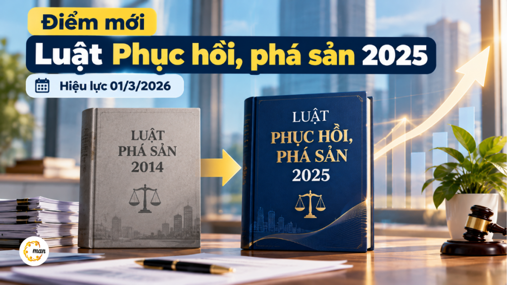 Điểm mới Luật Phục hồi phá sản 2025 so với Luật Phá sản 2014