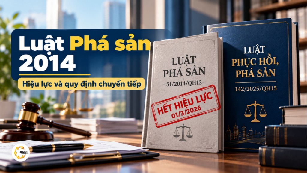 Luật Phá sản 2014 hết hiệu lực, thay thế bởi Luật Phục hồi, phá sản 2025