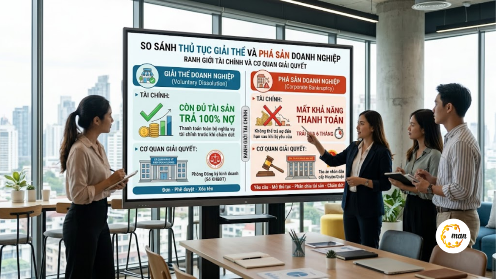 Phân biệt giải thể và phá sản doanh nghiệp theo quy định mới