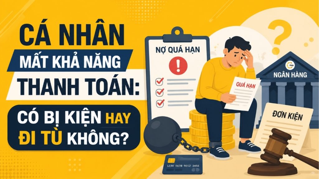 Cá nhân mất khả năng thanh toán: Có bị kiện hay đi tù không?