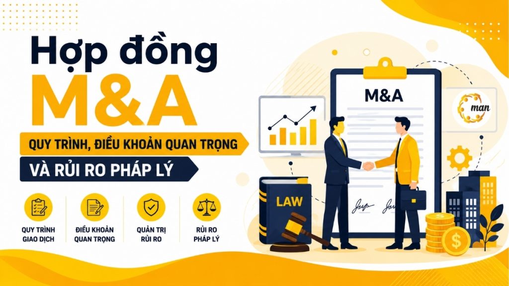 Hợp đồng M&A: Quy trình, điều khoản quan trọng và rủi ro pháp lý
