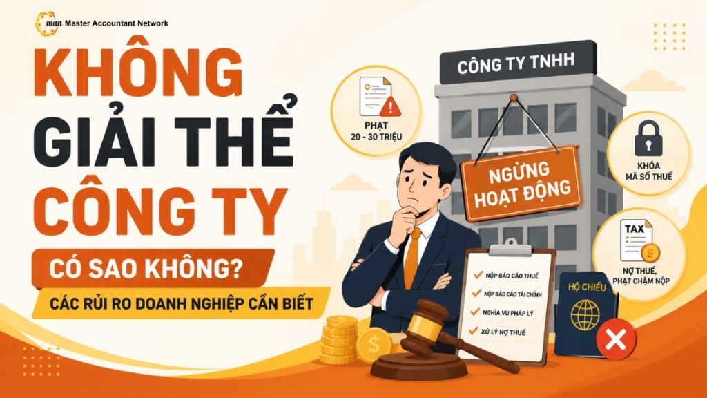 Không giải thể công ty có sao không và rủi ro pháp lý