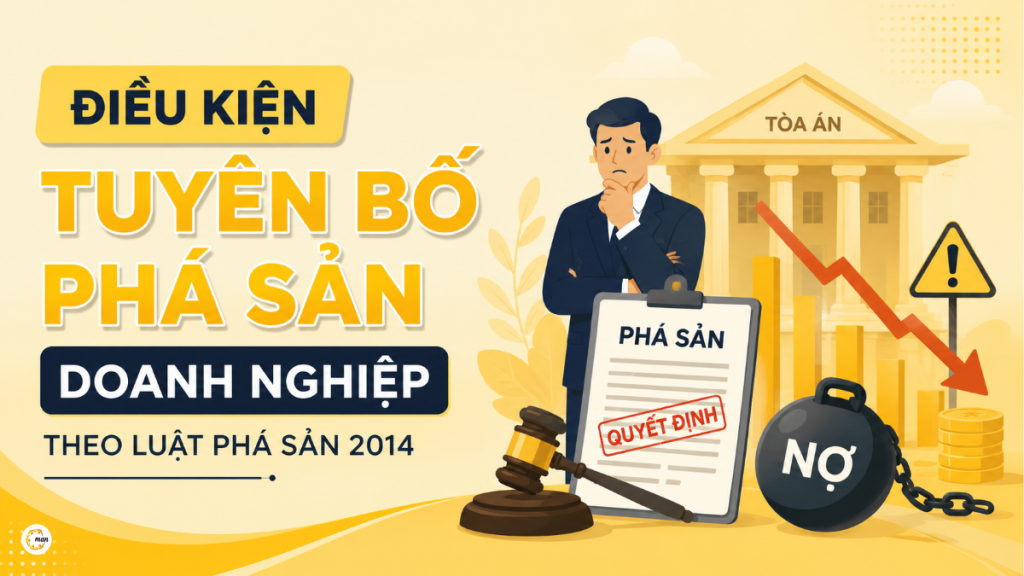 Điều kiện tuyên bố phá sản doanh nghiệp theo Luật Phá sản 2014