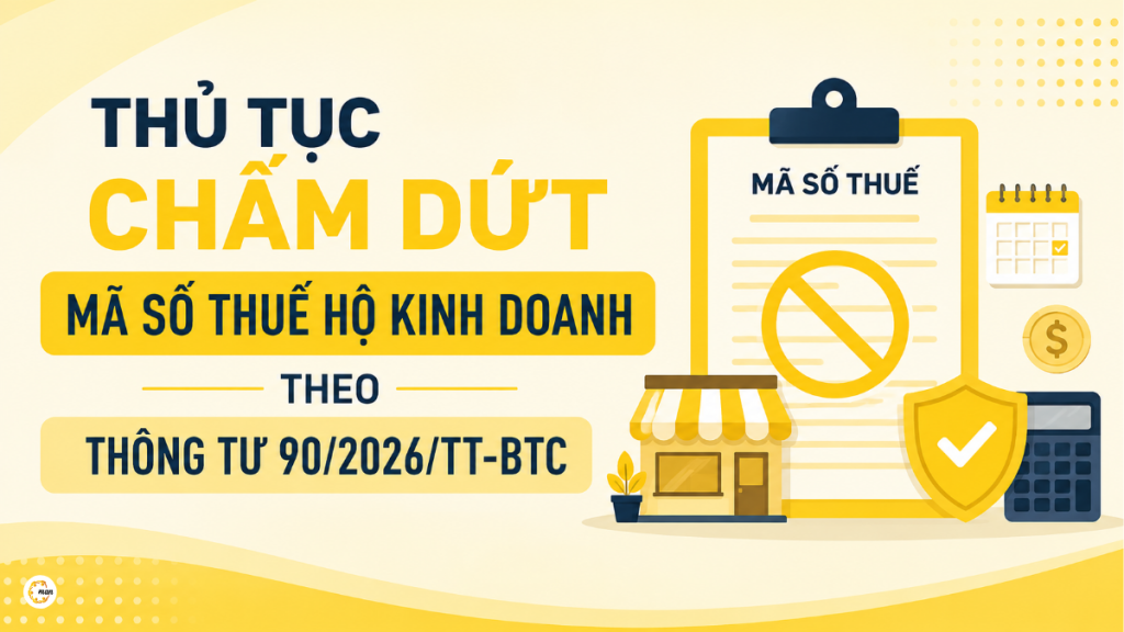 Thủ tục chấm dứt mã số thuế hộ kinh doanh theo Thông tư 90/2026/TT-BTC