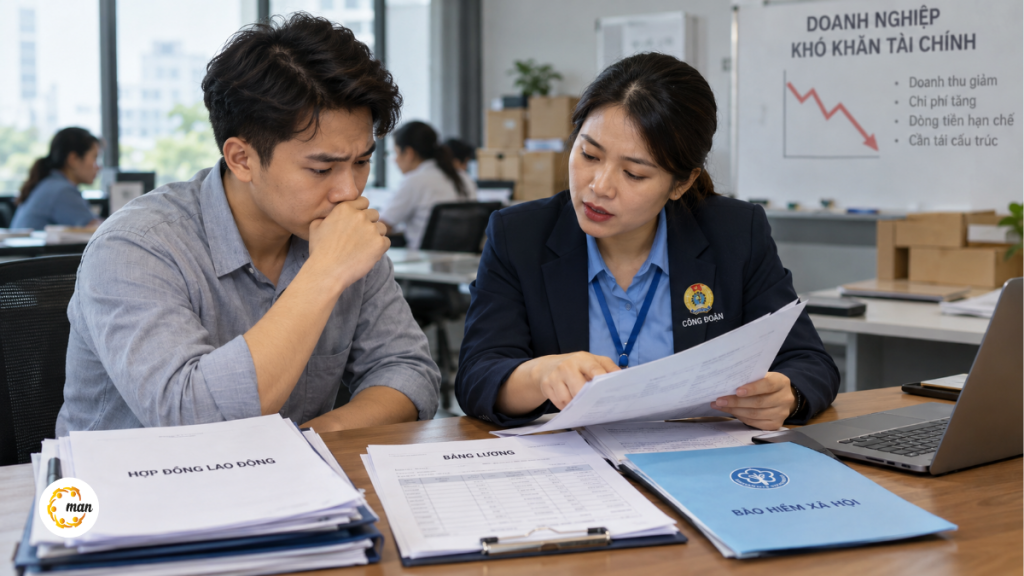 Quyền lợi người lao động khi doanh nghiệp phá sản về lương và BHXH